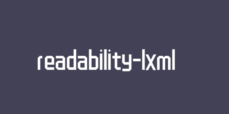 Python:使用readability-lxml 提取网页标题和主体内容