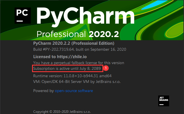 PyCharm最新激活码PyCharm2020.2.3有效