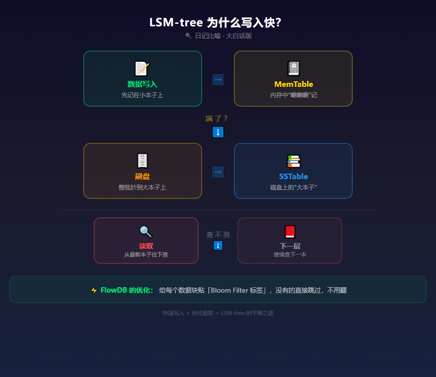 LSM-tree 原理:日记比喻