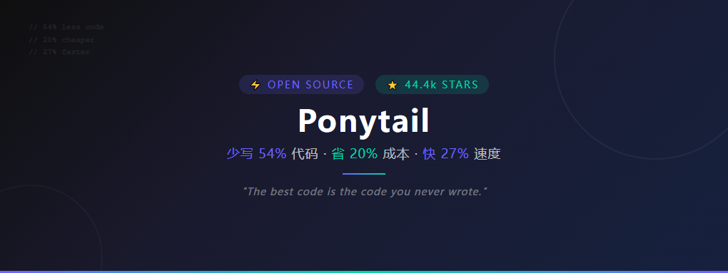 近4.5万Star！比普通AI少写54%代码，这个项目让AI终于学会「偷懒」了
