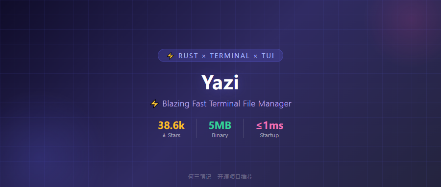 近 4 万 Star！5MB 二进制跑出拖拽体验，这个 Rust 写的文件管理器把终端玩明白了