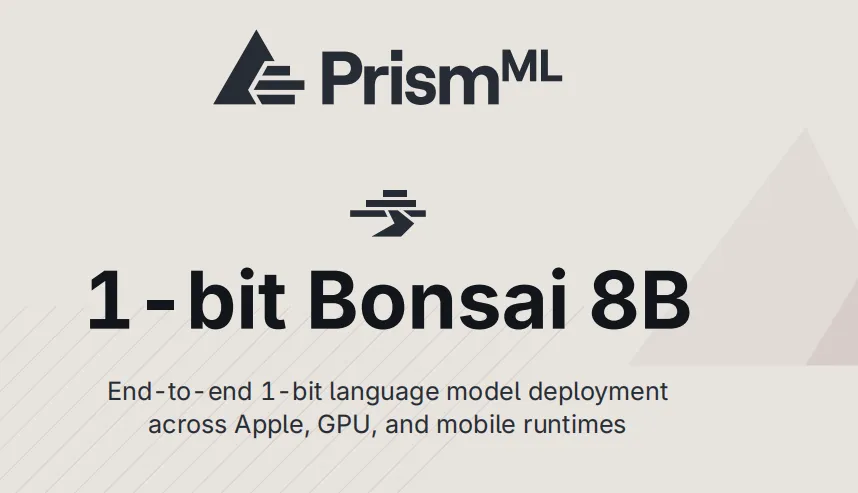 1-bit Bonsai 8B 的技术报告（来源：PrismML）