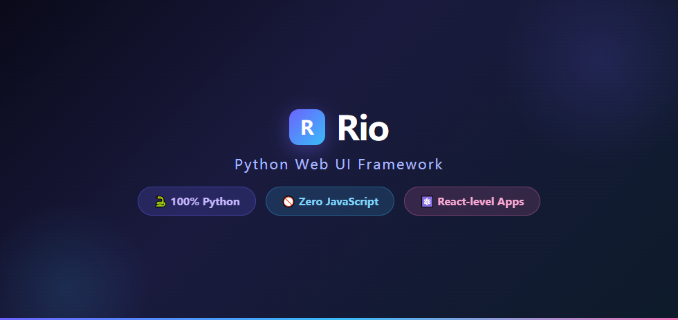 纯 Python 撸出 React 级 Web 应用？HTML/CSS/JS 连备胎都当不成了，太狠了